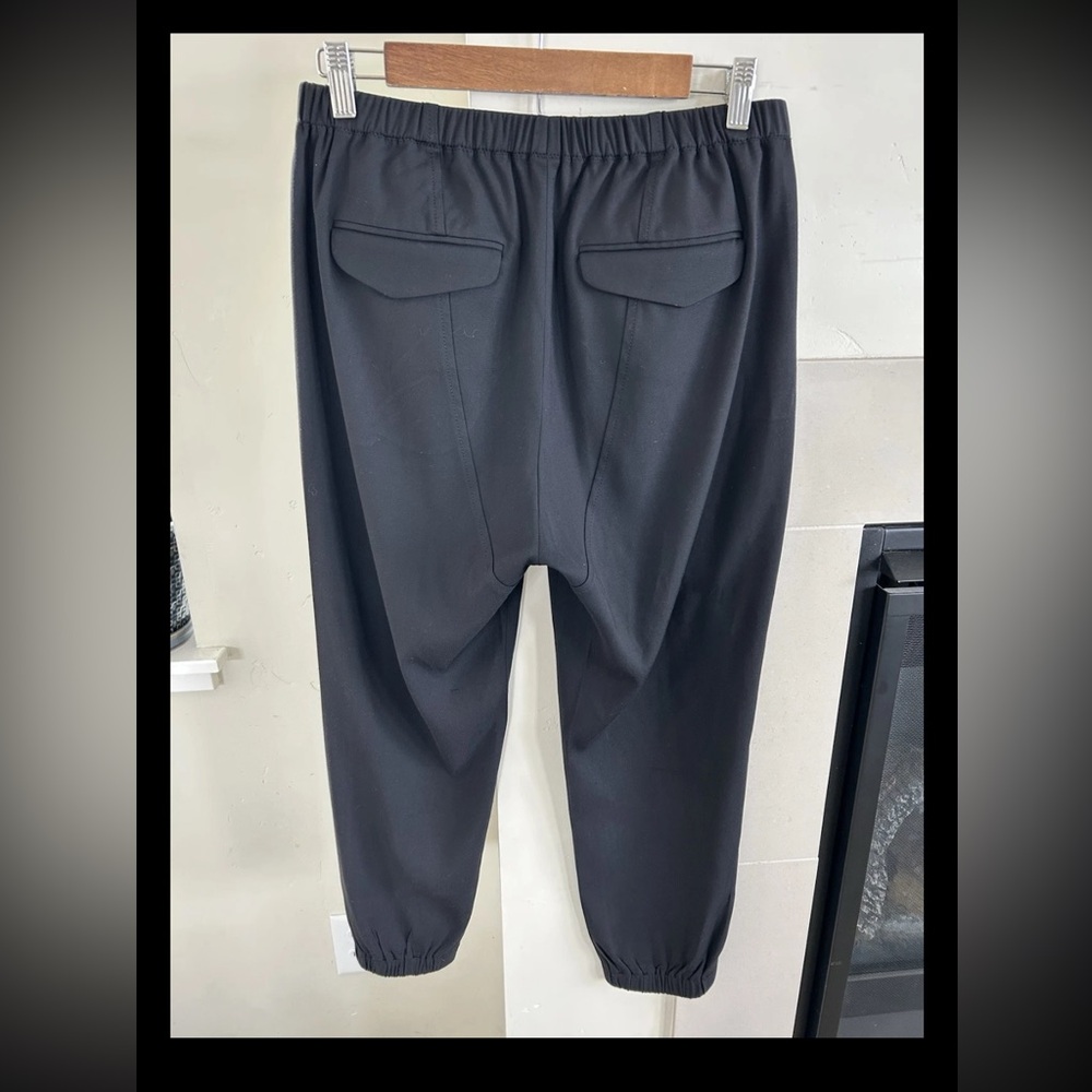 ▶️ Vince Jogger Pants Black Pockets High Rise tapered Women’s M modal blend - Picture 4 of 12